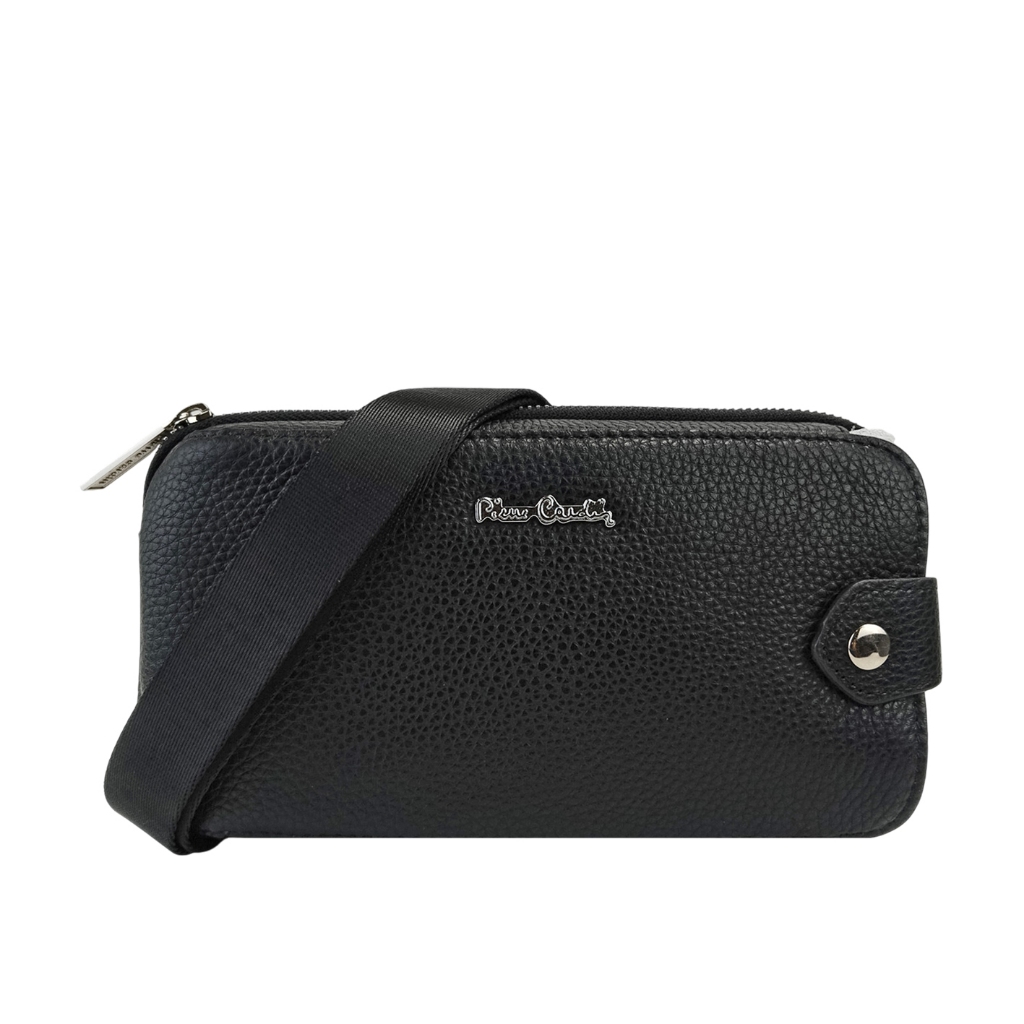 Pierre Cardin Clutch Handbag Leather Tas Tangan Pria Kulit 0112831701BLA