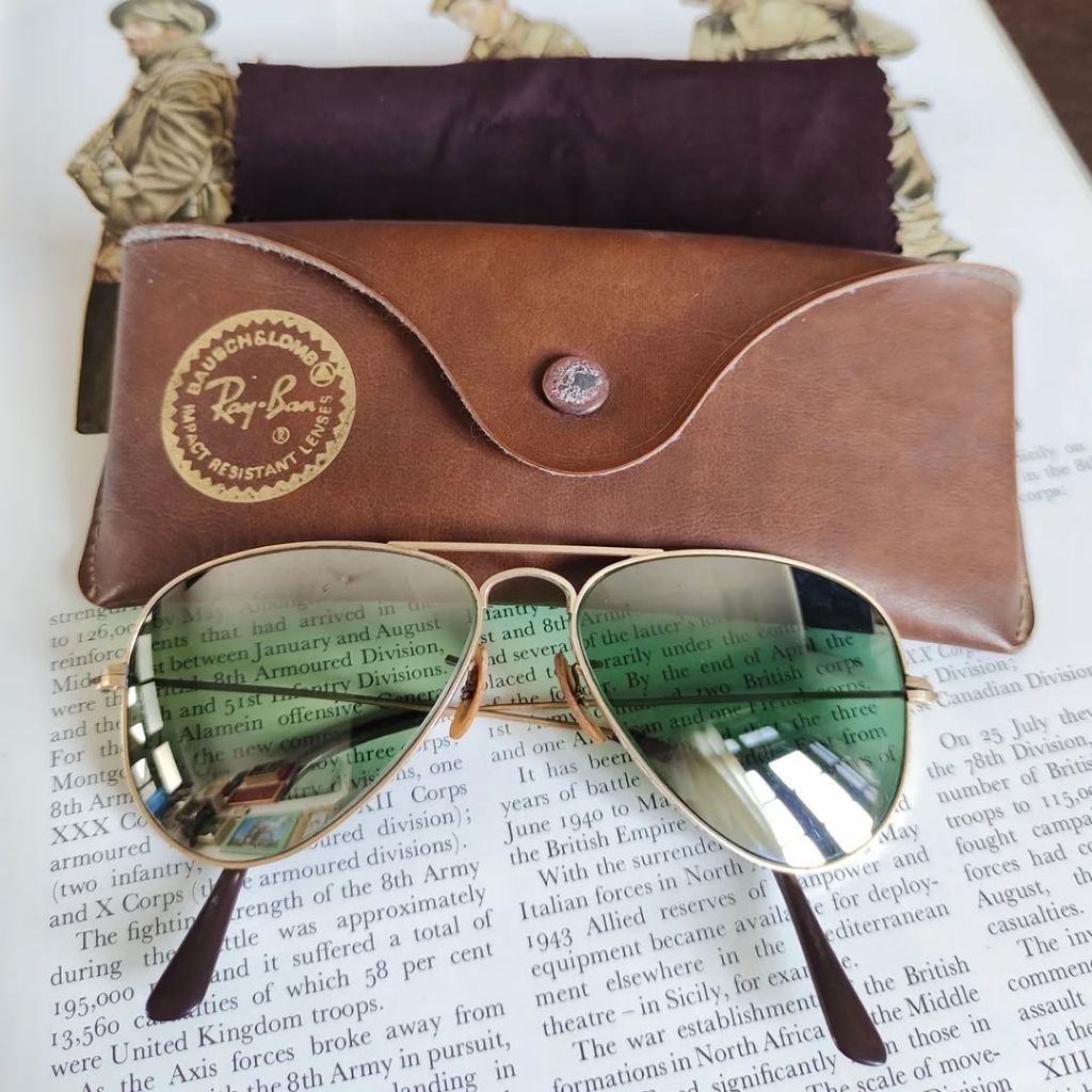 Kacamata Rayban BL AURI Bausch & Lomb 1 / 10 12k gf lapis emas. Koleksi Langka