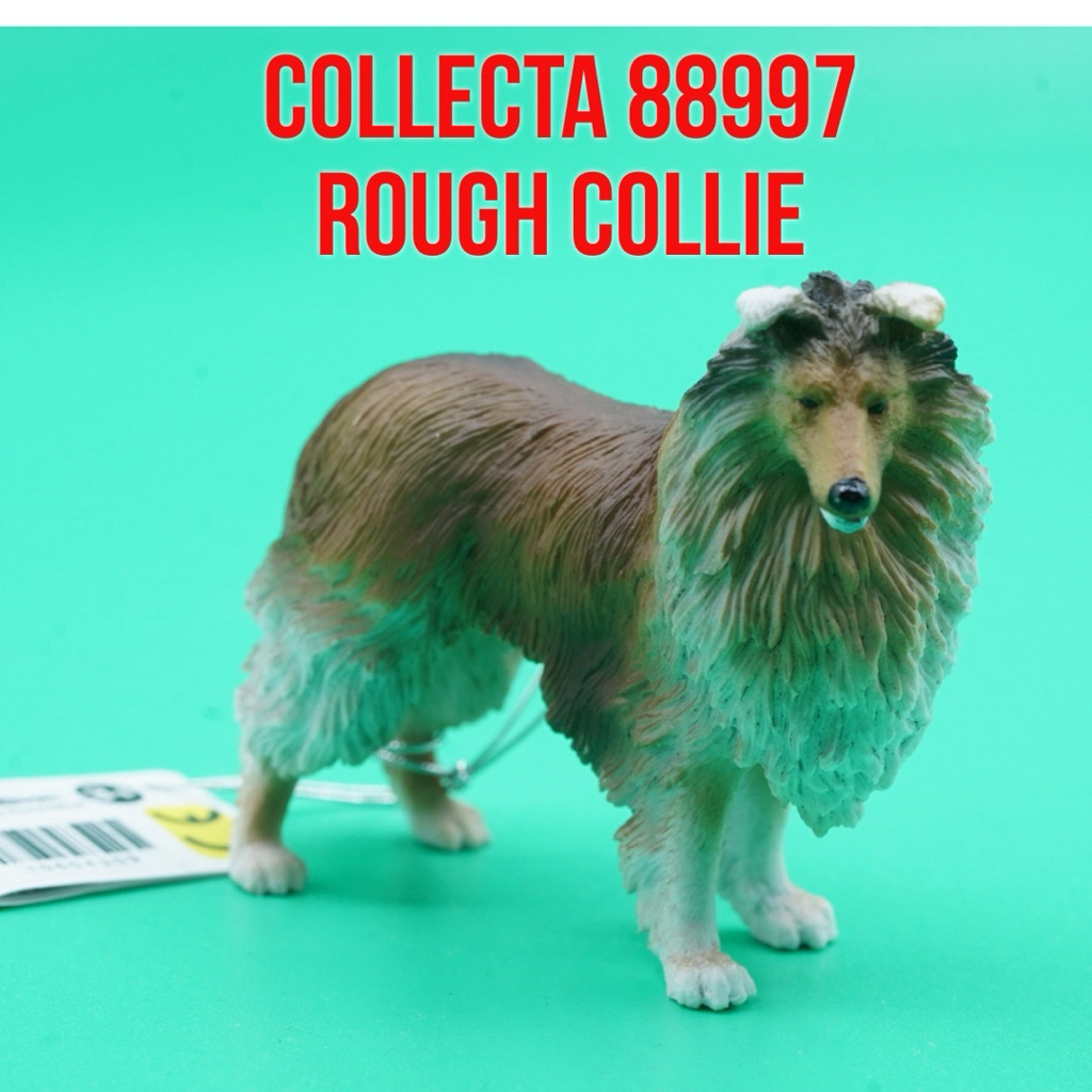 Collecta 88997 Rough Collie Lassie Canis Lupus Familiaris | Mainan Figure Binatang Miniature Hewan A
