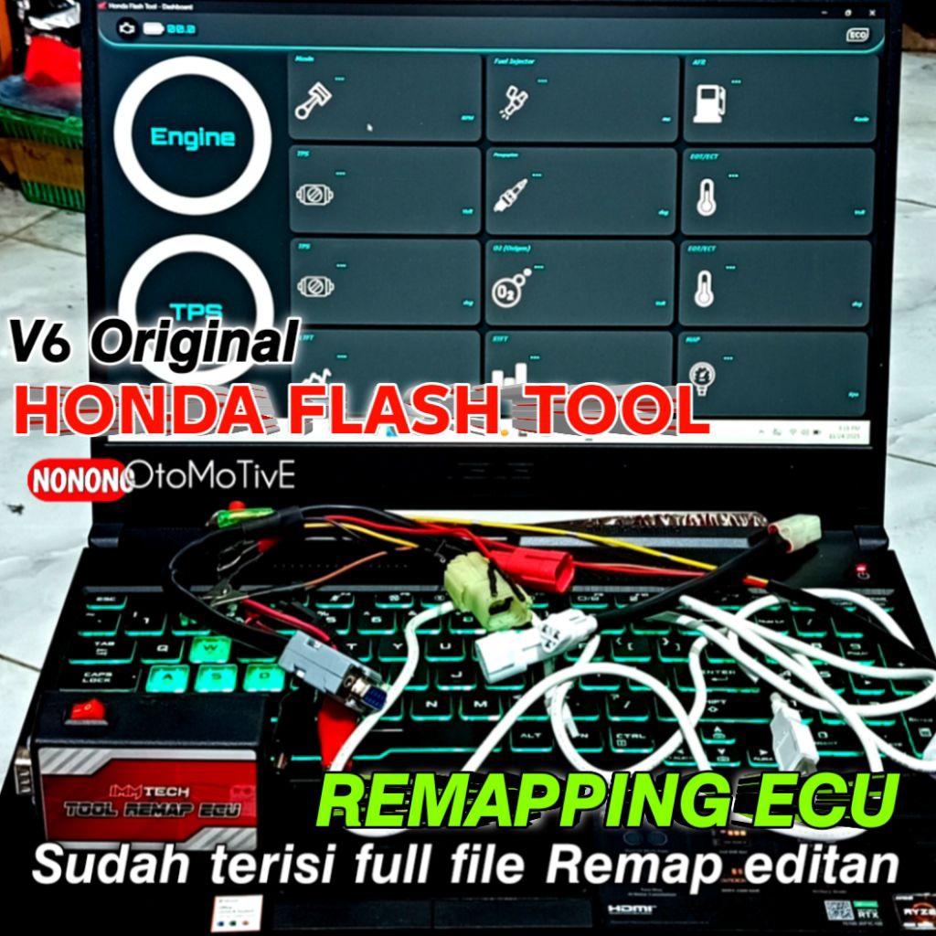 Alat diagnosa Remap Honda flash tool V6
