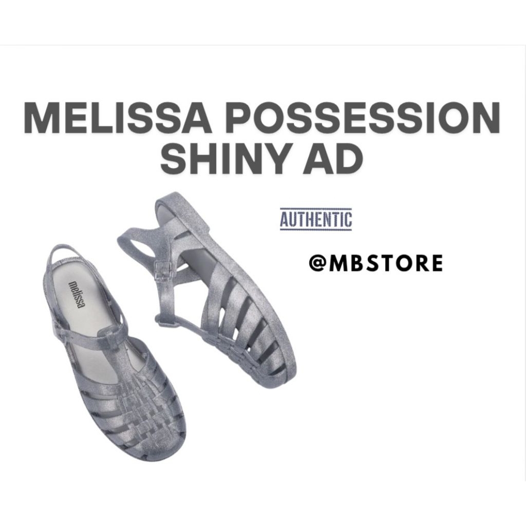 Melissa Possession Shiny Ad Silver 100% Original Import