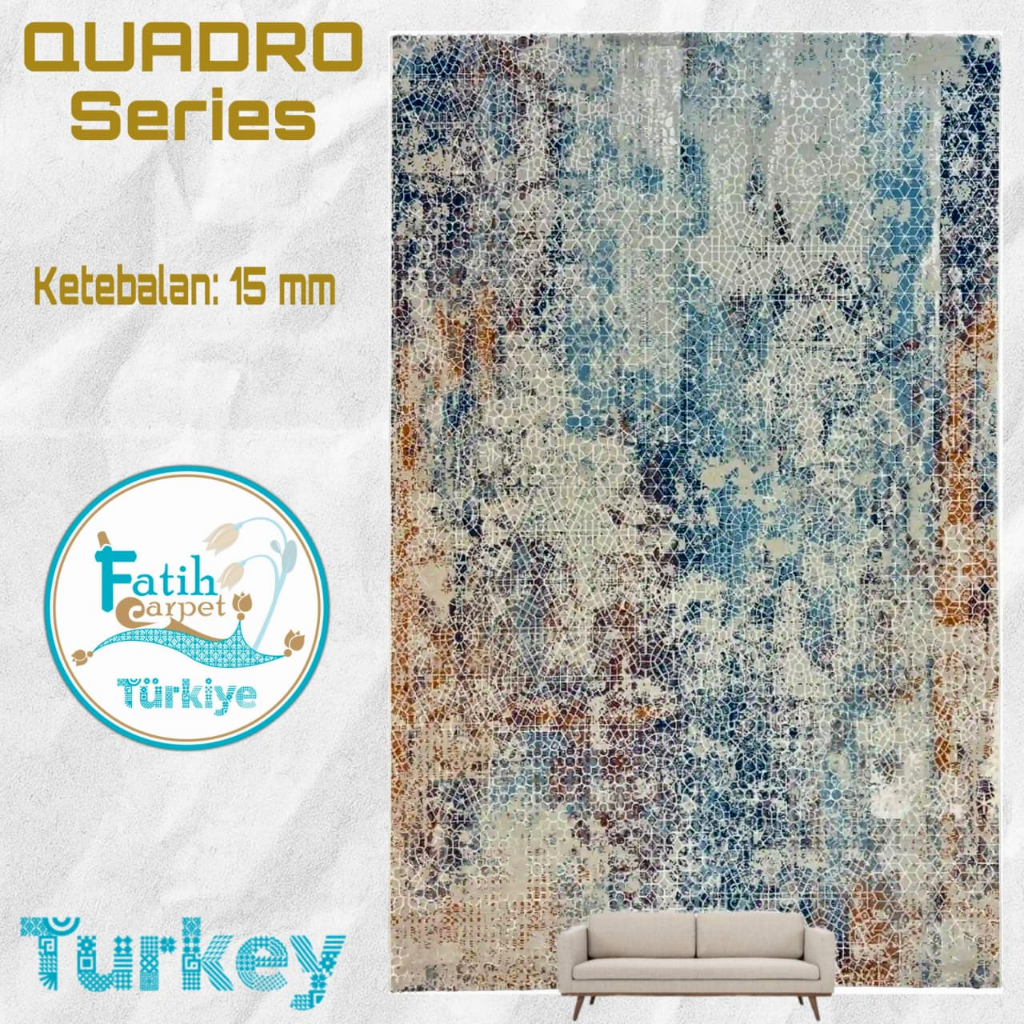 Karpet Minimalis Quadro Import Turki - Q3