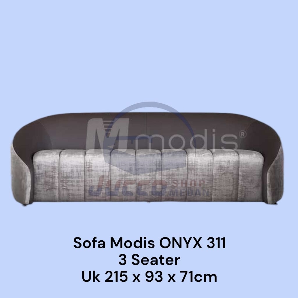 [ JUCCO ] Sofa Modis Onyx 311 - Sofa Tamu Minimalis 311 Seater - Sofa Santai Modis - Sofa Keluarga S