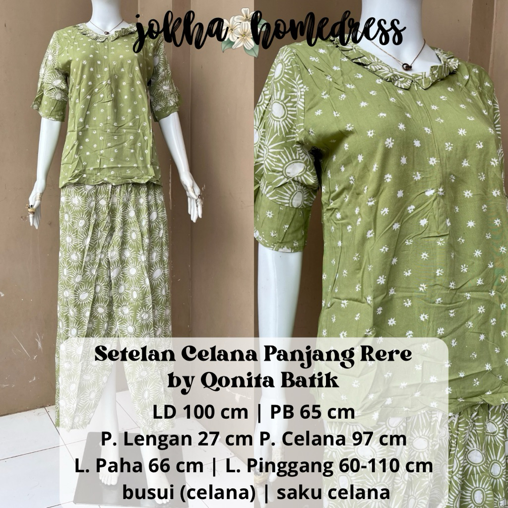 Setelan Celana Panjang Rere Hls by Qonita Batik Pekalongan