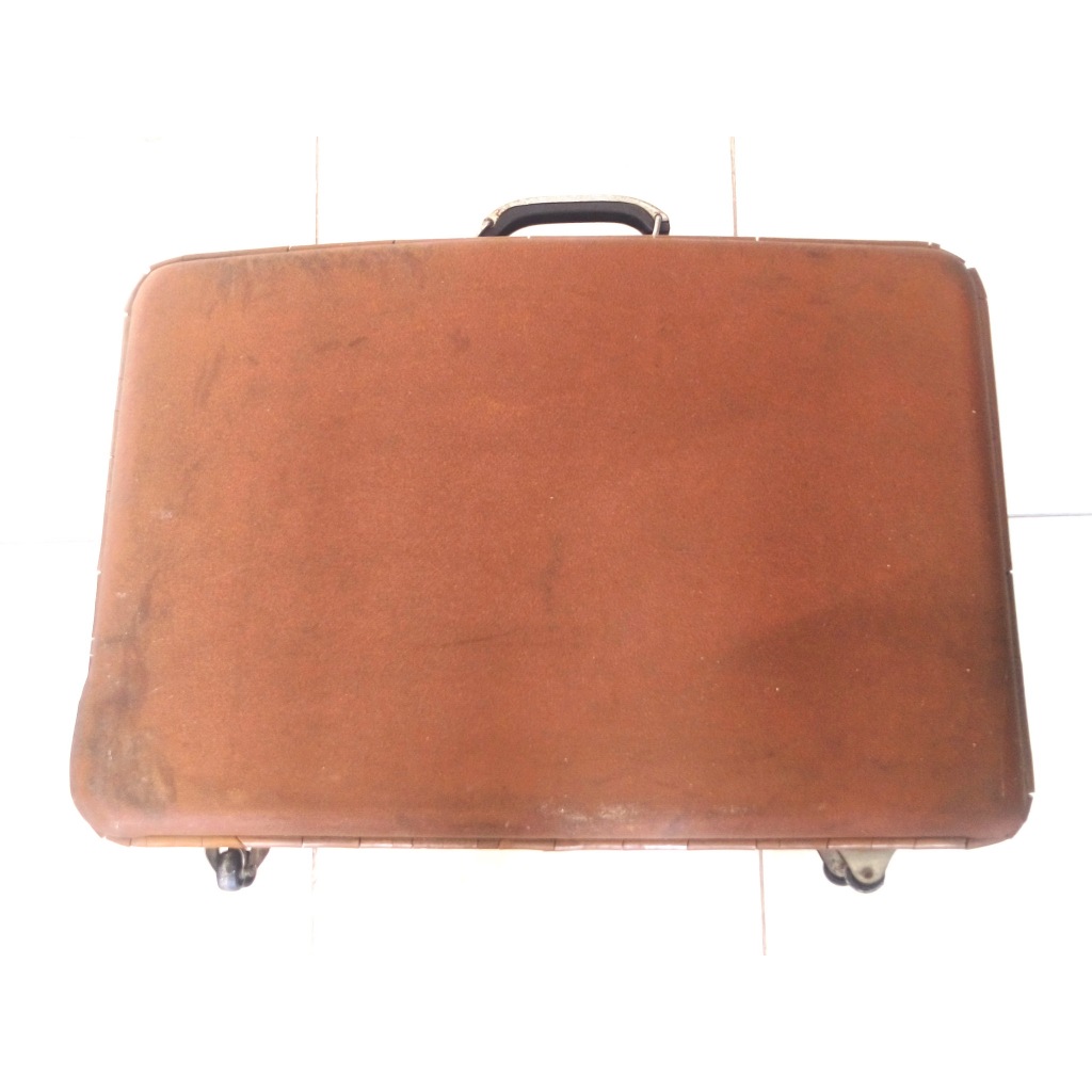 Koper Coklat Hardcase Antik Vintage