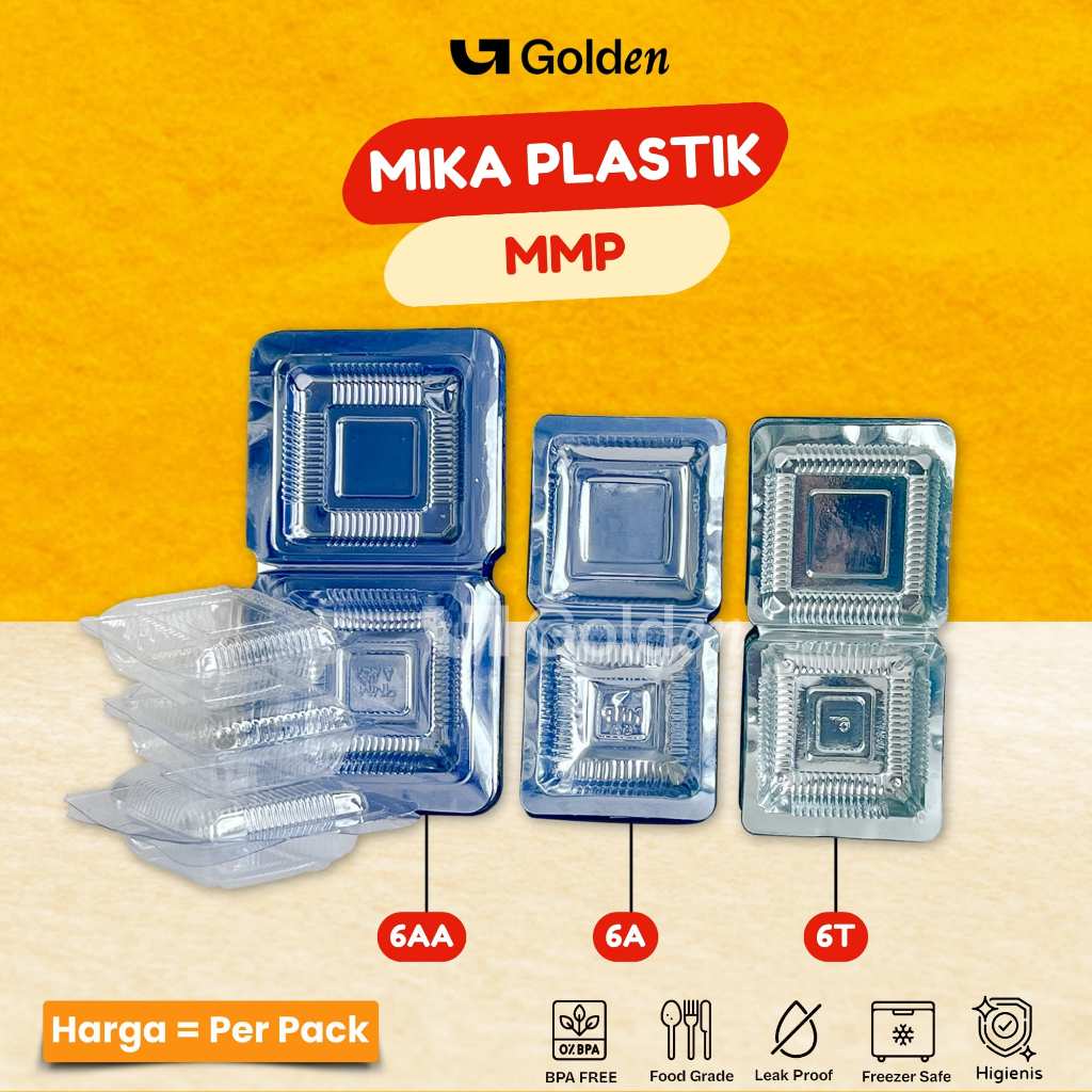 [Isi 100PCS] Mika MMP 6A 6AA 6T / Mika Kue Kotak Jajan Mochi Marshmellow Pia Mangkok Jajan Pasar