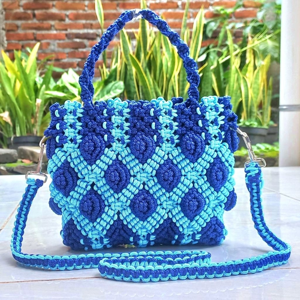 Tas Tali Kur Slempang Motif Kerang Mewah Model Terbaru Kekinian Ukuran Besar Muat HP dan Dompet Wani