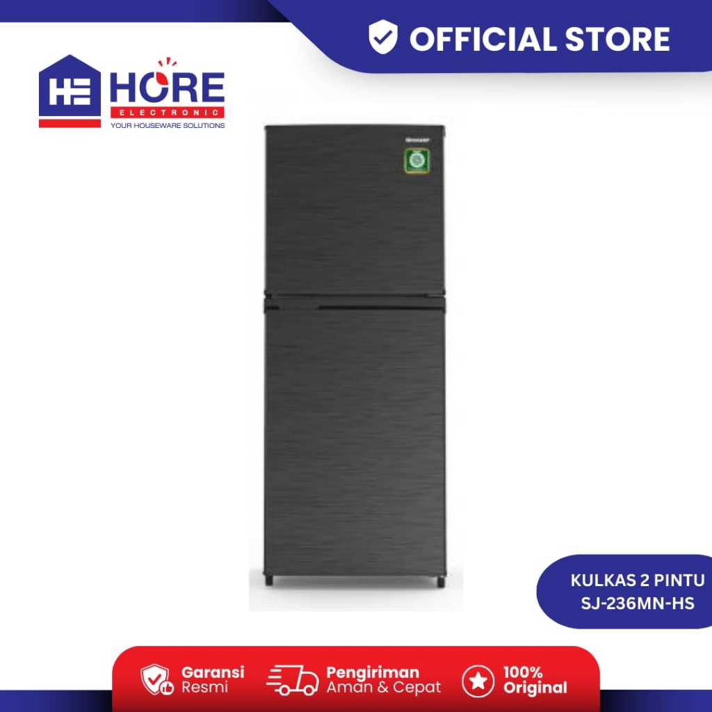 Sharp Kulkas 2 Pintu SJ-236MN-HS - Lemari Es 2 Pintu SJ 236MN HS