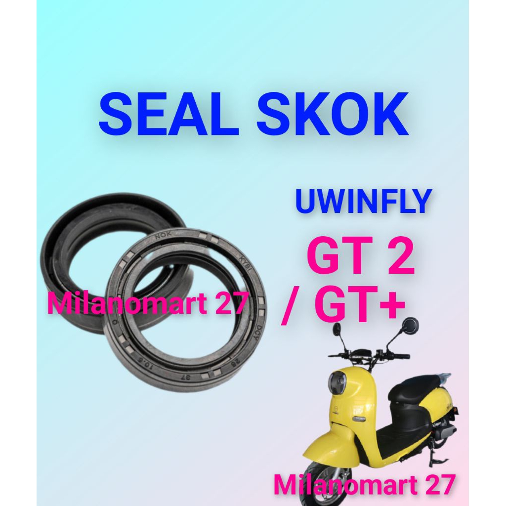 seal skok depan motor listrik uwinfly GT 2 sil abu shock depan  motor listrik uwinfly GT+ uwinfly go