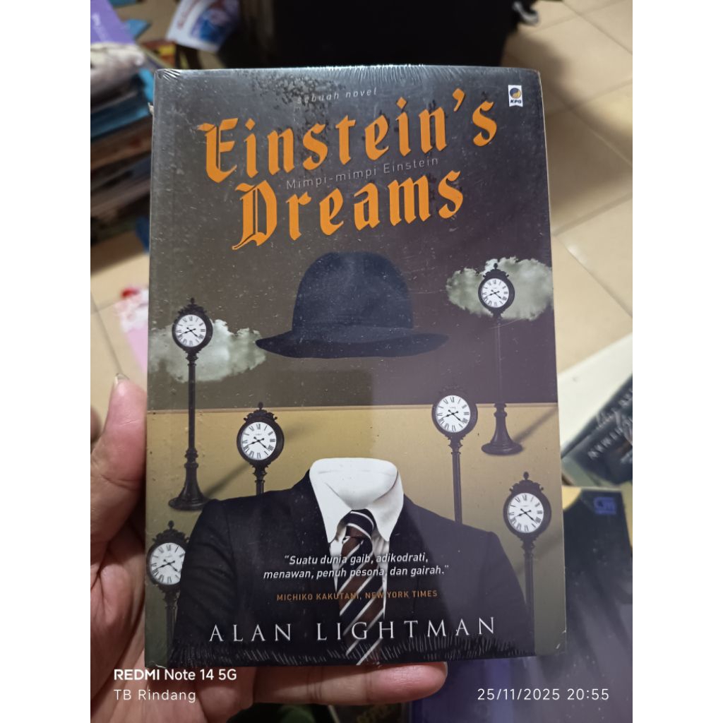 EINSTEIN'S DREAM'S. MIMPI-MIMPI EINSTEIN. ALAN LIGHTMAN. novel. promo