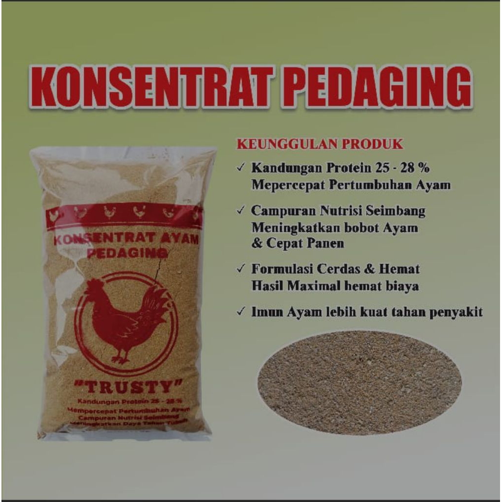 konsentrat pedaging pakan ayam / ungas