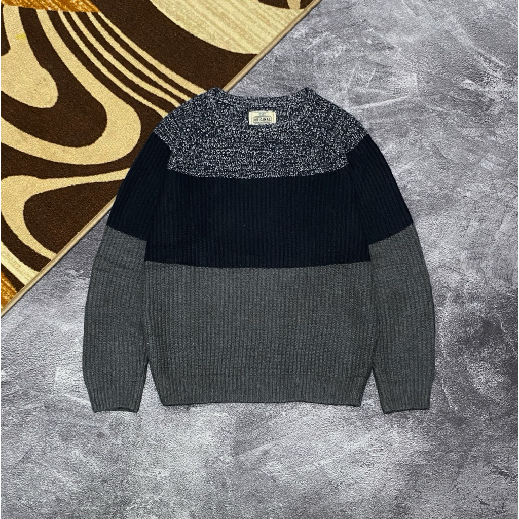 F2F STRIPES KNIT SWEATER PL