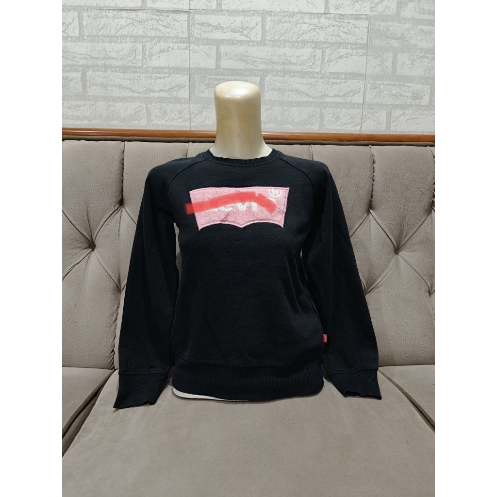 Sweater Levs Pink Chenille Logo Size 140/8-10y