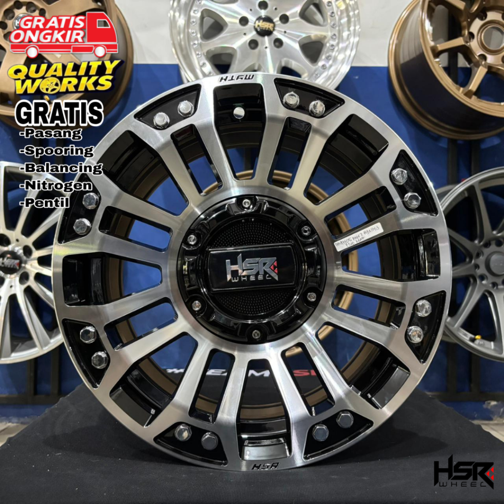 Velg Mobil Grandmax Ring 14 Lebar 7 ET20 Velg Racing HSR Wheel MYTH-05