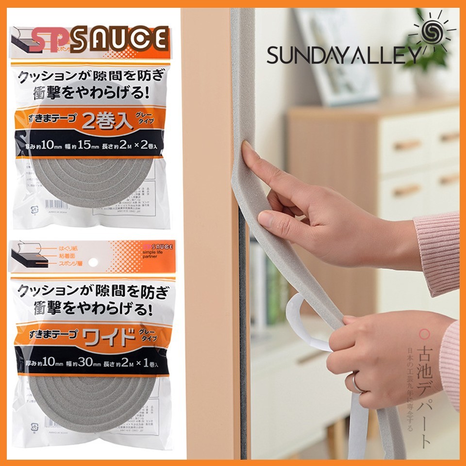 Sunday Alley - SP Sauce Busa Penutup Celah Pintu Samping Jendela Lemari Tebal 10mm Panjang 2M Lebar 