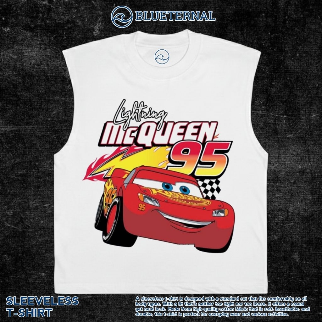 KAOS BAJU SINGLET MCQUEEN | SINGLET PUTIH | SINGLET BAND | KAOS BAND | BAND METAL | LEKBONG PRIA | L
