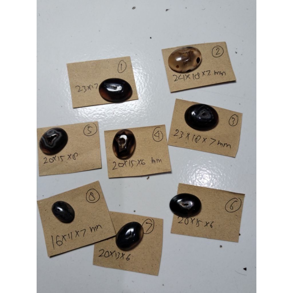 natural akik yaman combong motif kantong semar