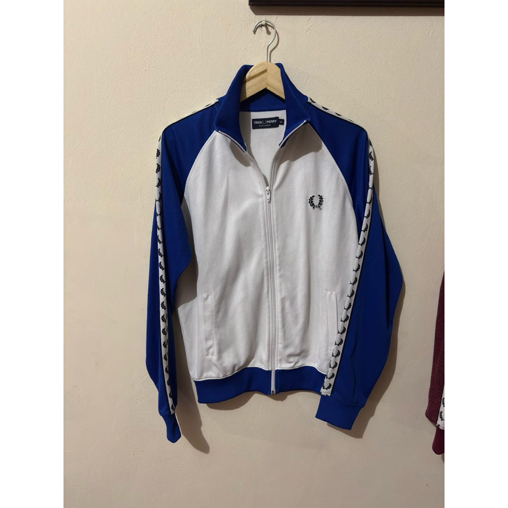Tracktop fred perry blue white monkey size M original 100%