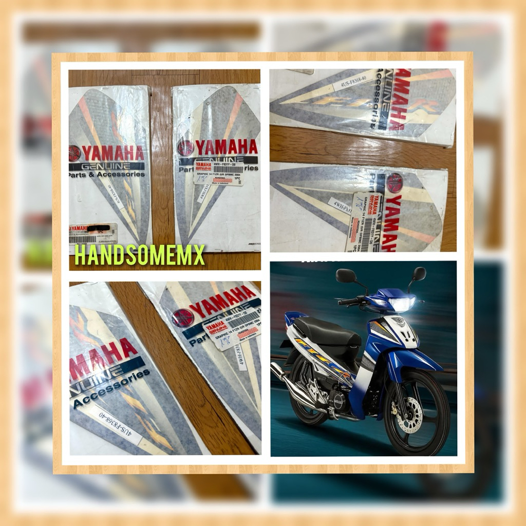 striping f1zr biru putih sticker body f1zr biru putih striping sayap f1zr biru putih original