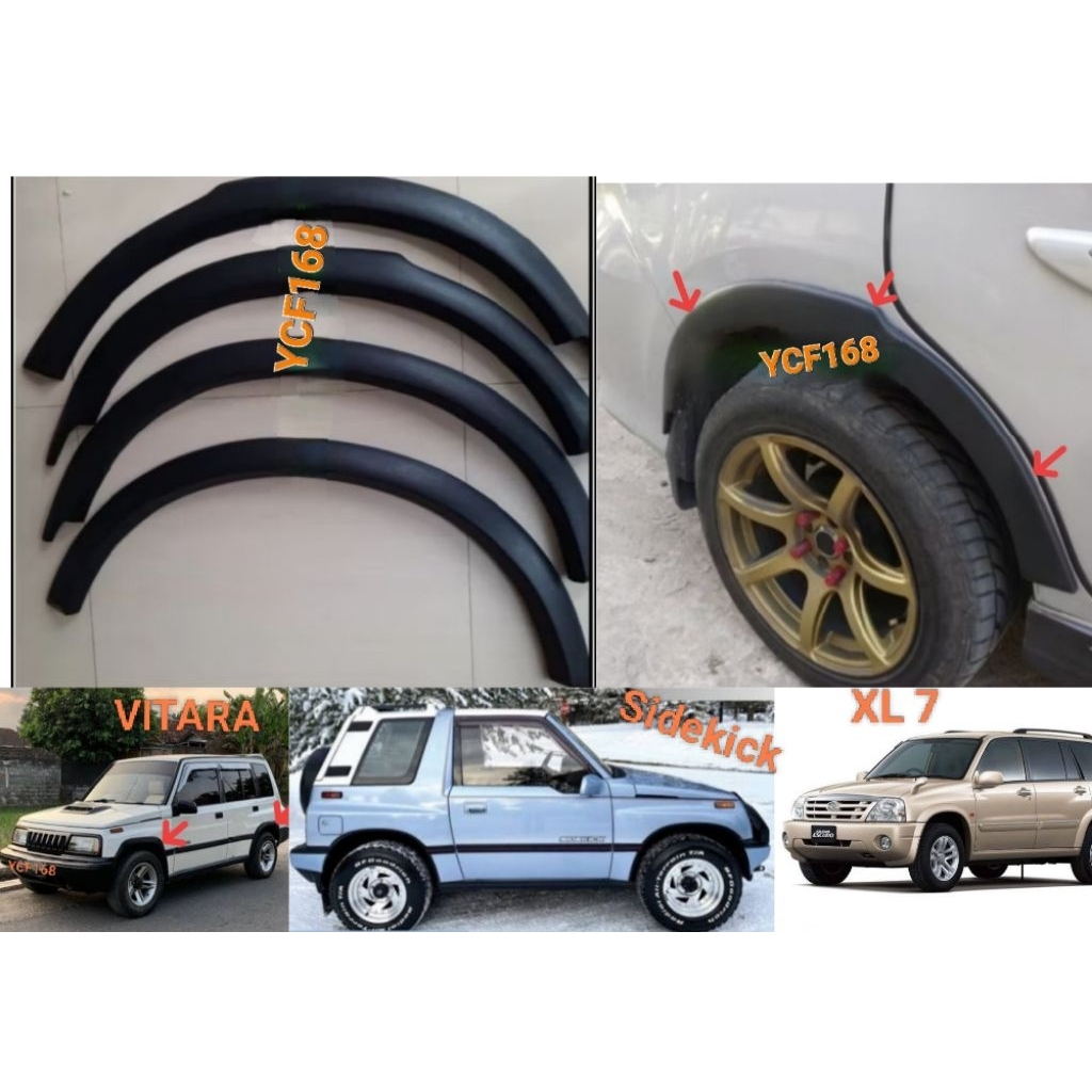 Over Fender / List Lis Spakbor Mobil Suzuki Vitara Jlx / Sidekick Sidkick / Escudo Generasi 1 Model 