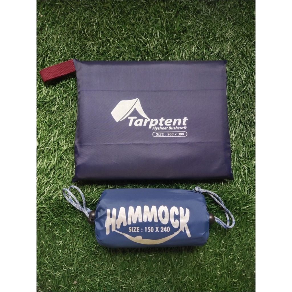 paket hammock singel dan flyseet tenda waterproof.