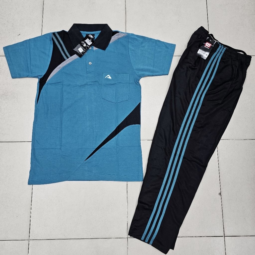 SETELAN OLAHRAGA / BAJU TRAINING SERAGAM OLAHRAGA NCV HIJAU TOSCA PRIA DAN WANITA PREMIUM READY UKUR