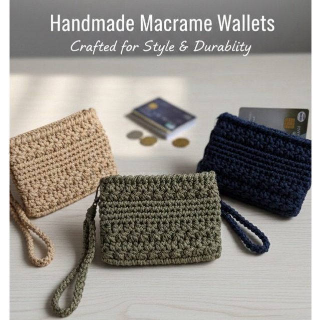 Dompet rajut / Dompet koin rajut / Dompet wanita