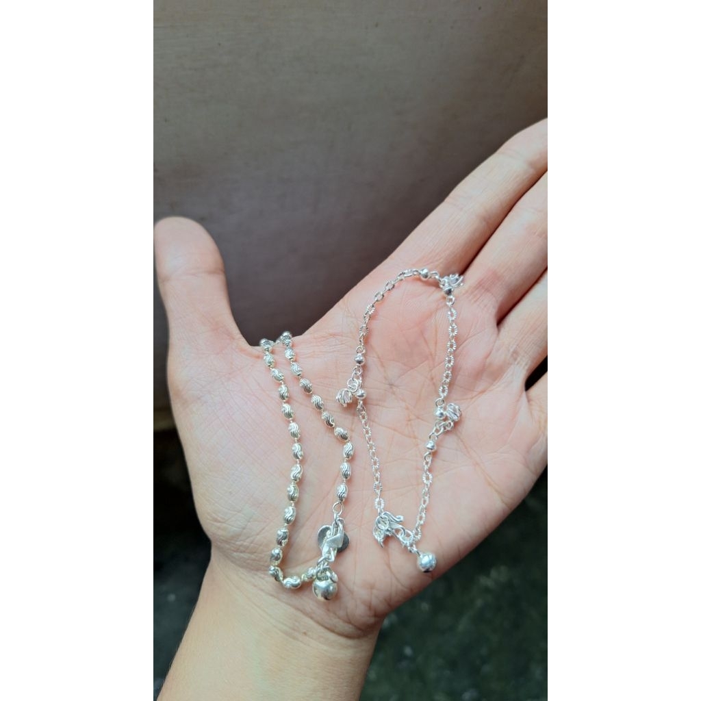 Kokot/Kaitan Gelang Perak Asli 925