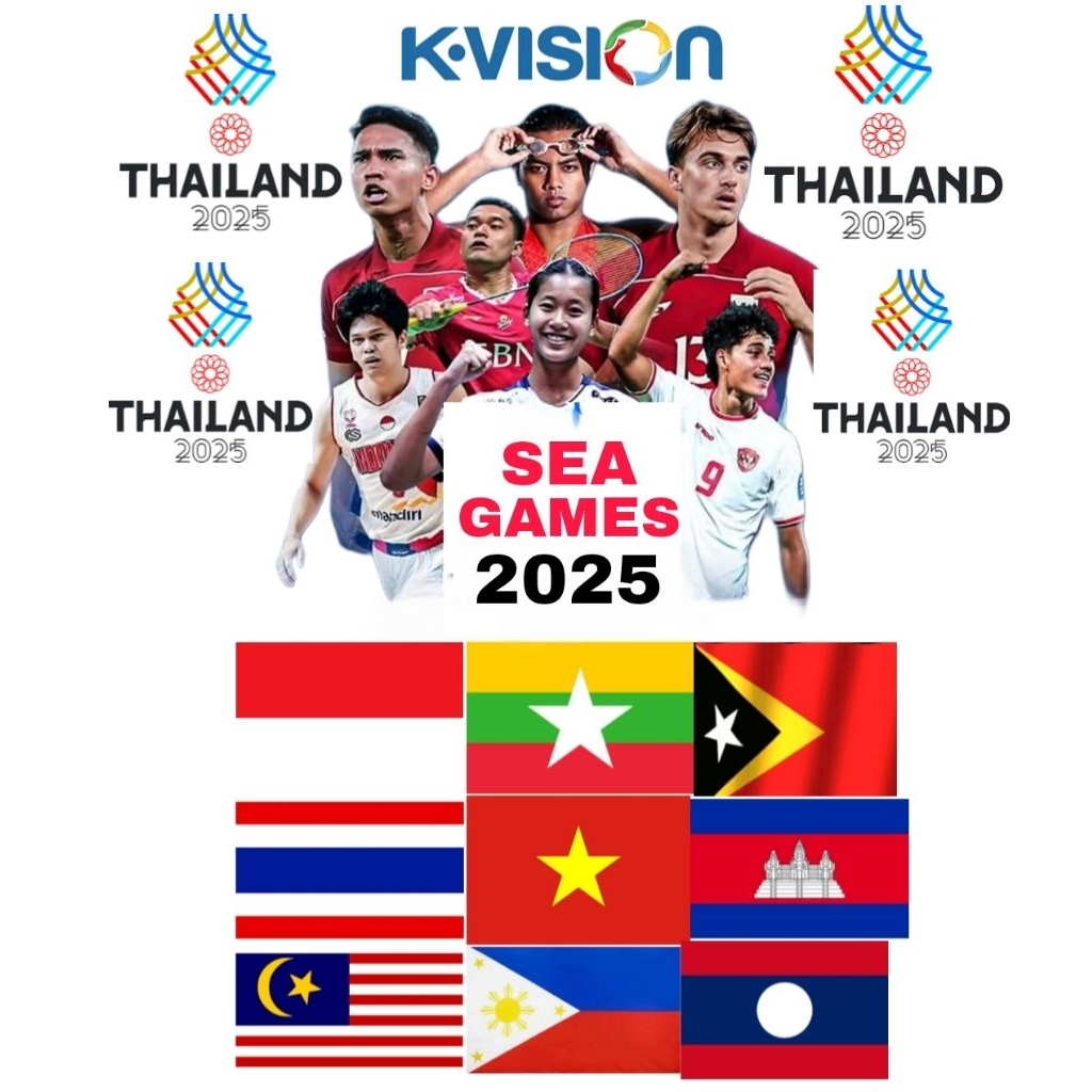 Paket Sea Games Kvision Nex Parabola Kvision Bromo Gol Optus Lg sat Gardiner Cartenz Cling Basic Mnc