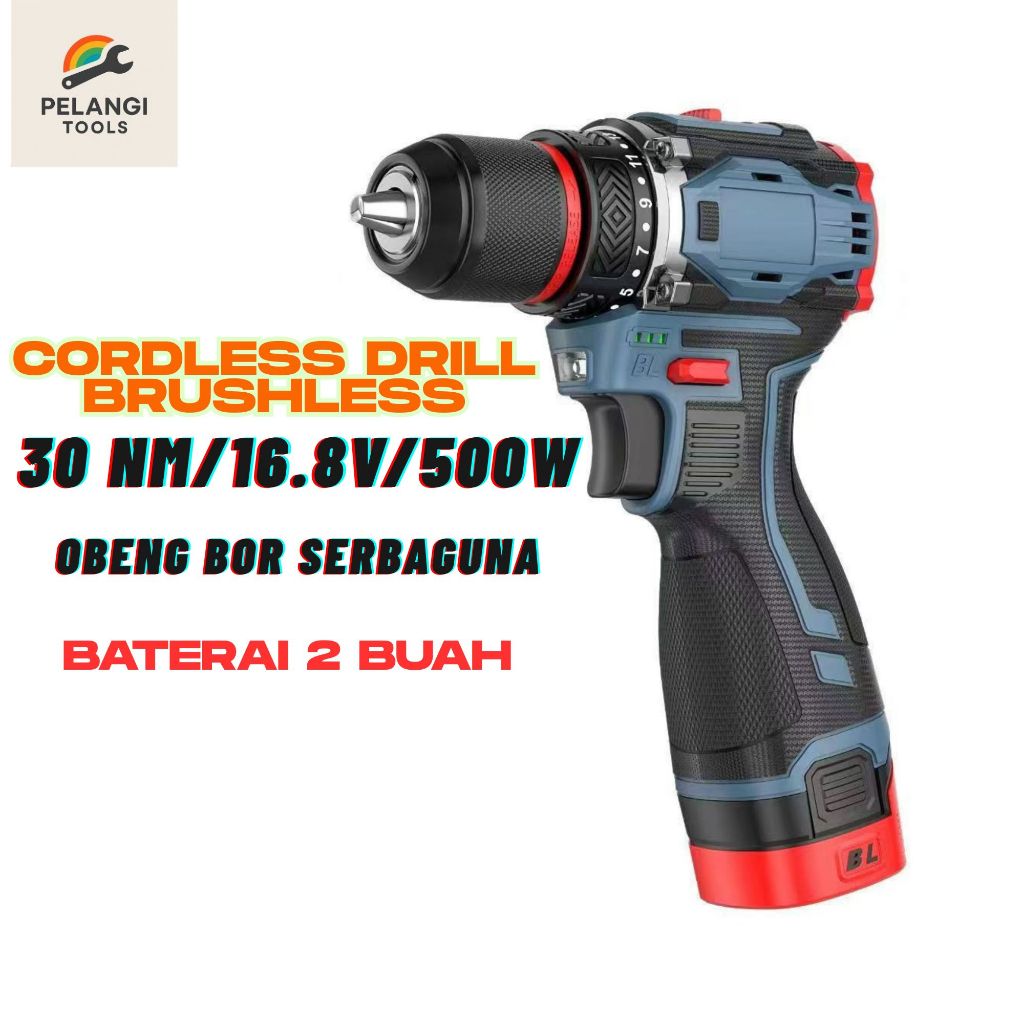 CORDLESS DRILL BRUSHLESS IMPACT BOR OBENG LISTRIK