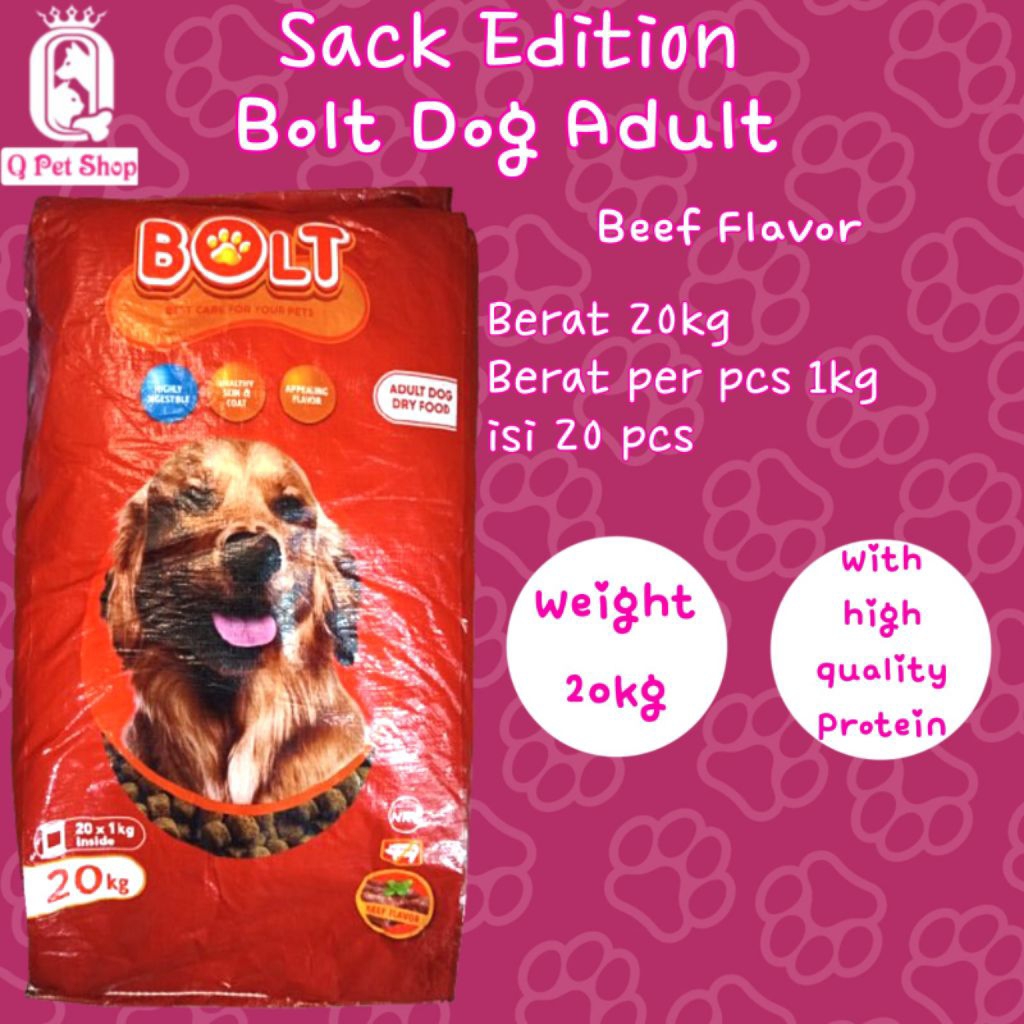 BOLT DOG BEEF BULAT 20 KG