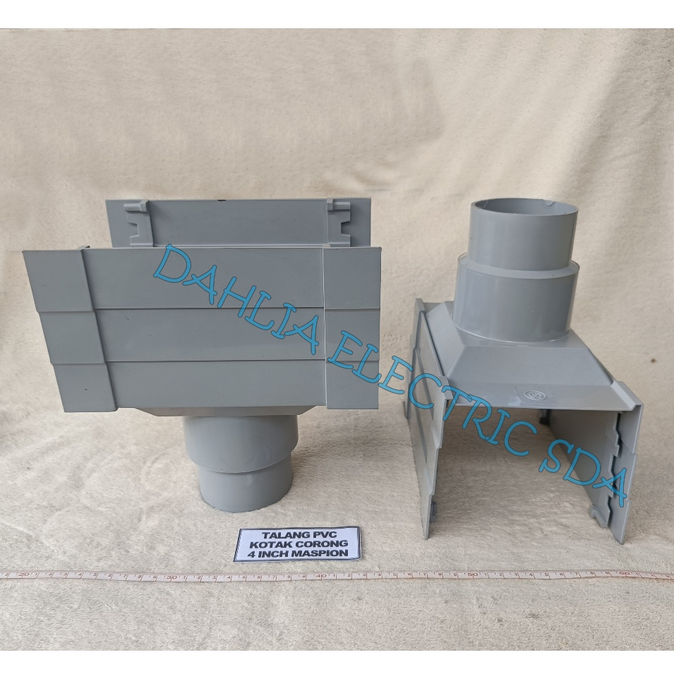 CORONG TALANG AIR PVC KOTAK 4 INCH MASPION