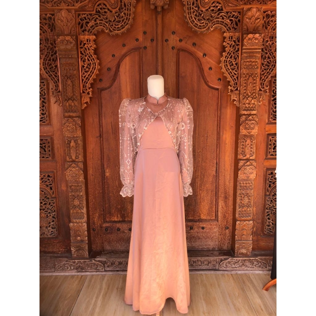 DRESS SATIN BROKAT | DRESS BRIDESMAID | DRESS KONDANGAN | GAMIS BROKAT | GAMIS SATIN | DRESS SATIN P