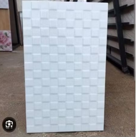 keramik dinding kilap Platinum Eton Basic 25x40 kwA/Dus(kilap timbul putih)