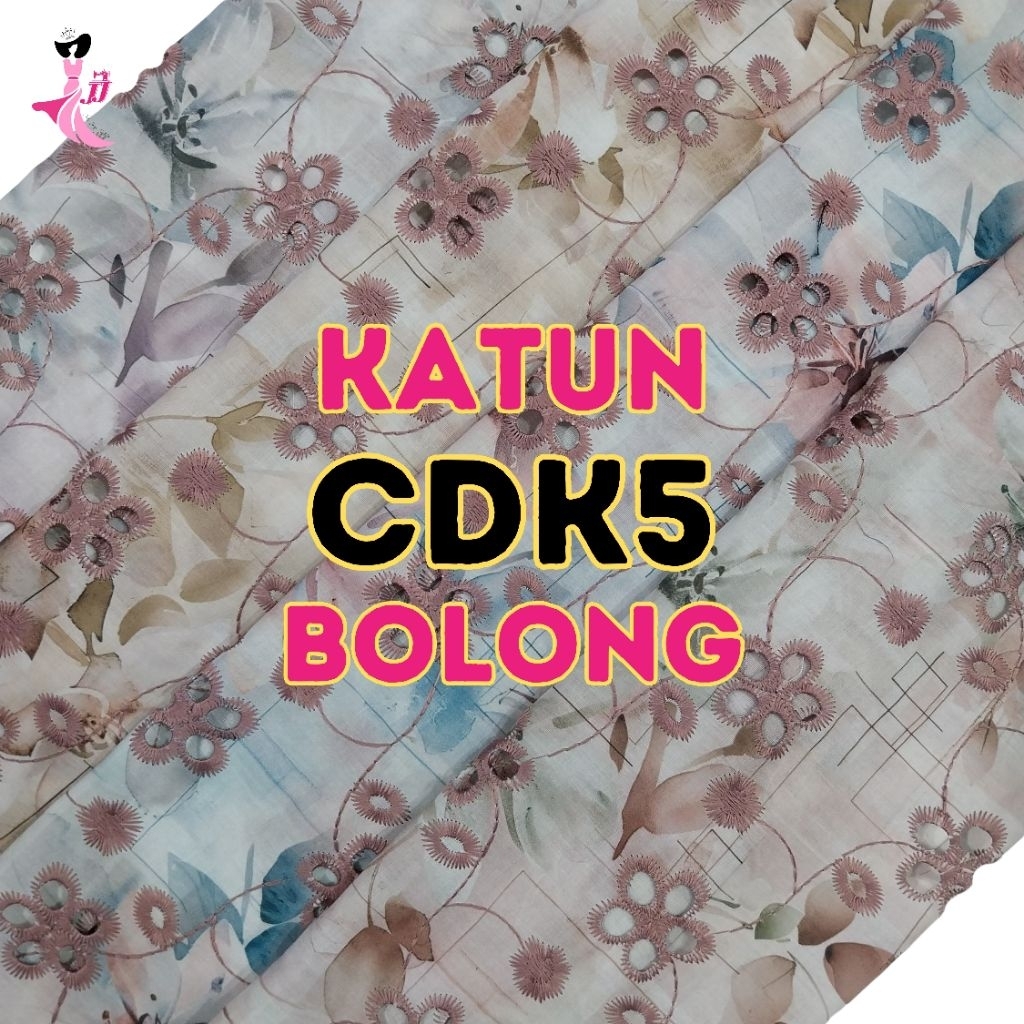 [CDK18] katun bolong premium / katun bolong bordir / katun bordir bolong / katbol motif / katbol sak