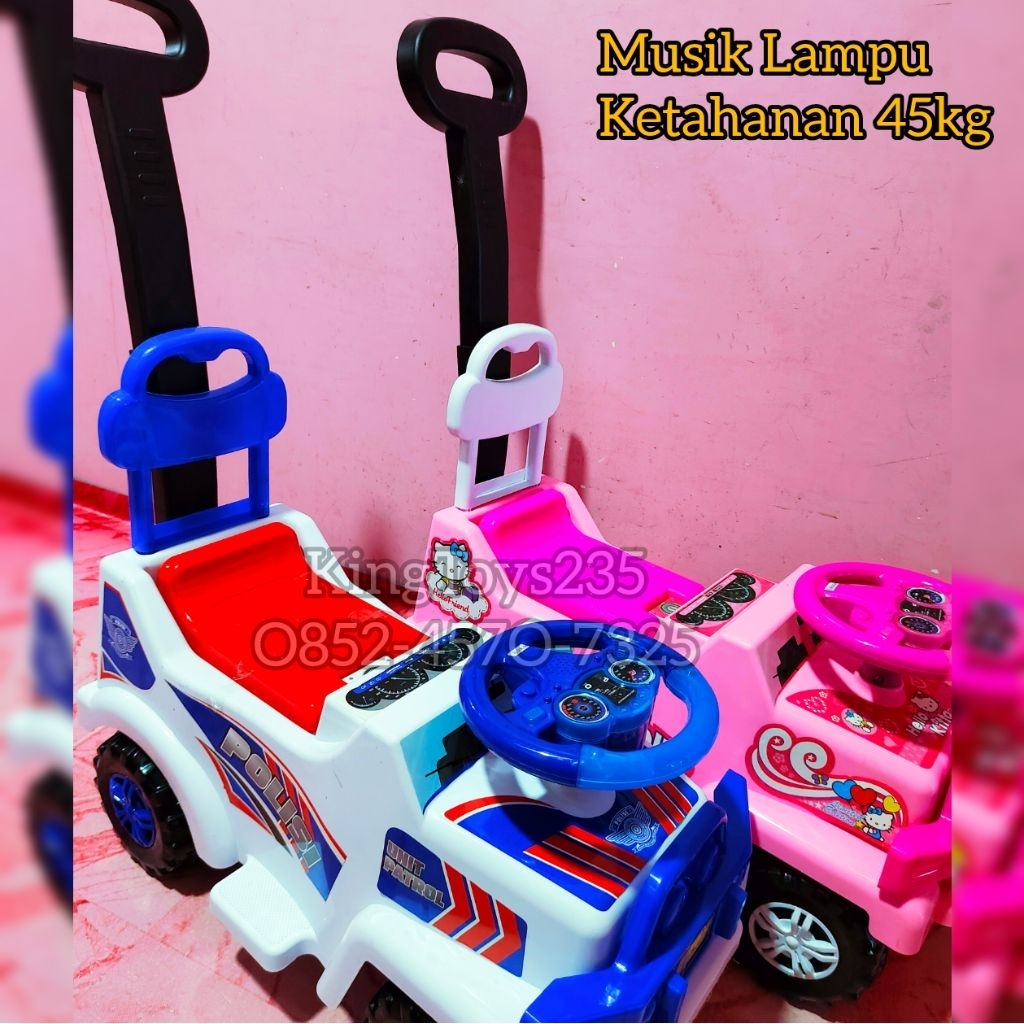 Mainan Anak Mobil Polisi Besar Bisa Di Duduk Dinaiki Bonus Batrai Ketahanan Kokoh 45kg Musik Lampu S