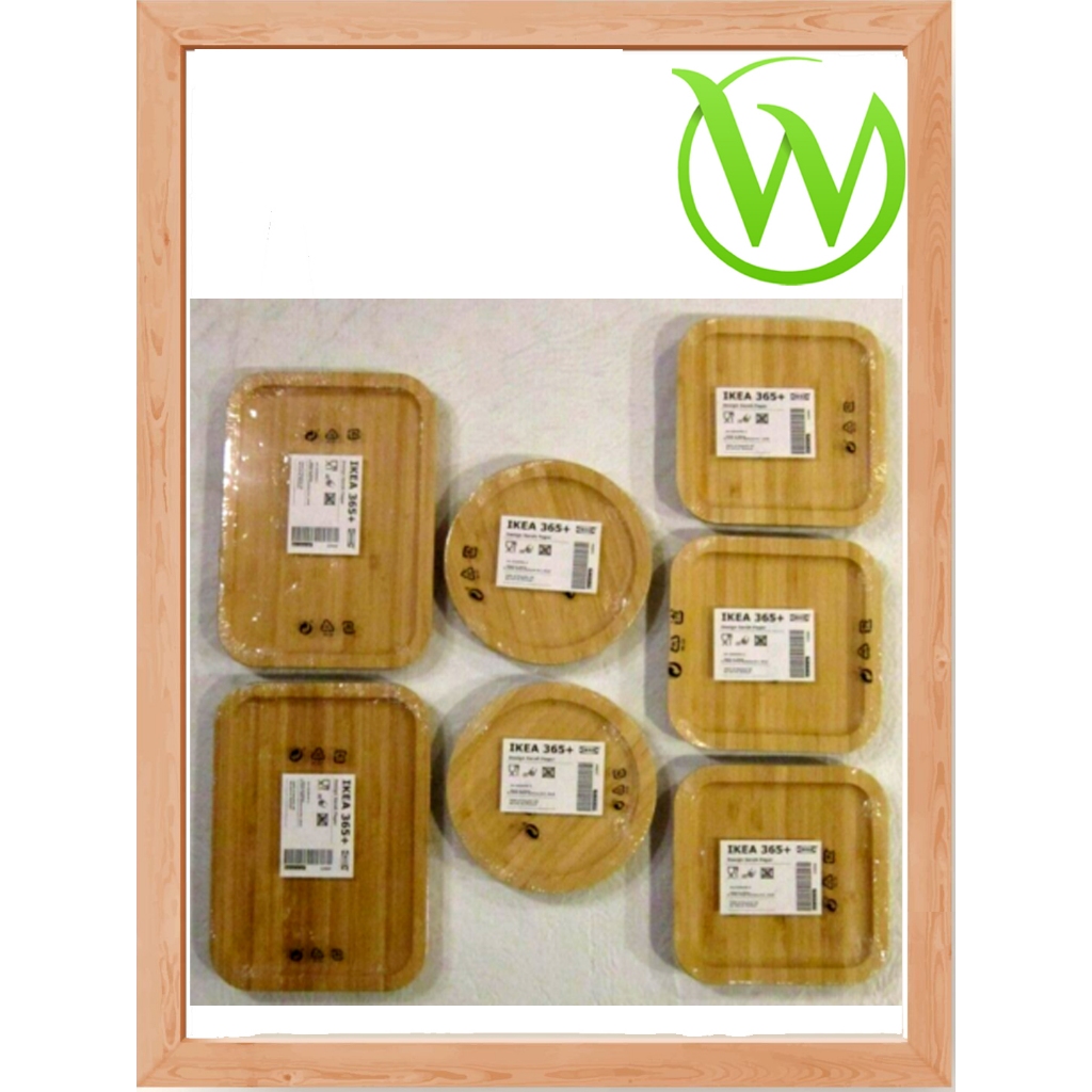 SALE Penutup kotak makan wadah 365+ Lid bamboo, segi empat/bambu