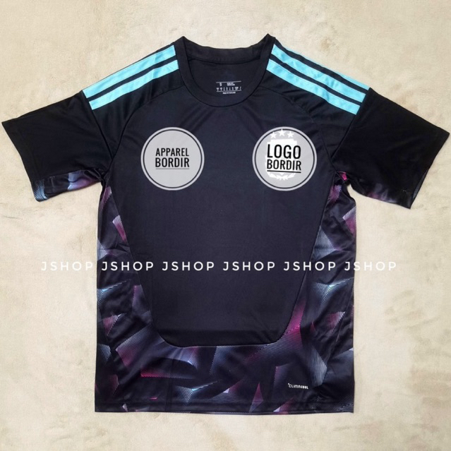 LOGO BORDIR JERSEY BOLA JERSEY PIALA DUNIA 2026 JERSEY ARGENTINA KIPER HITAM 2026