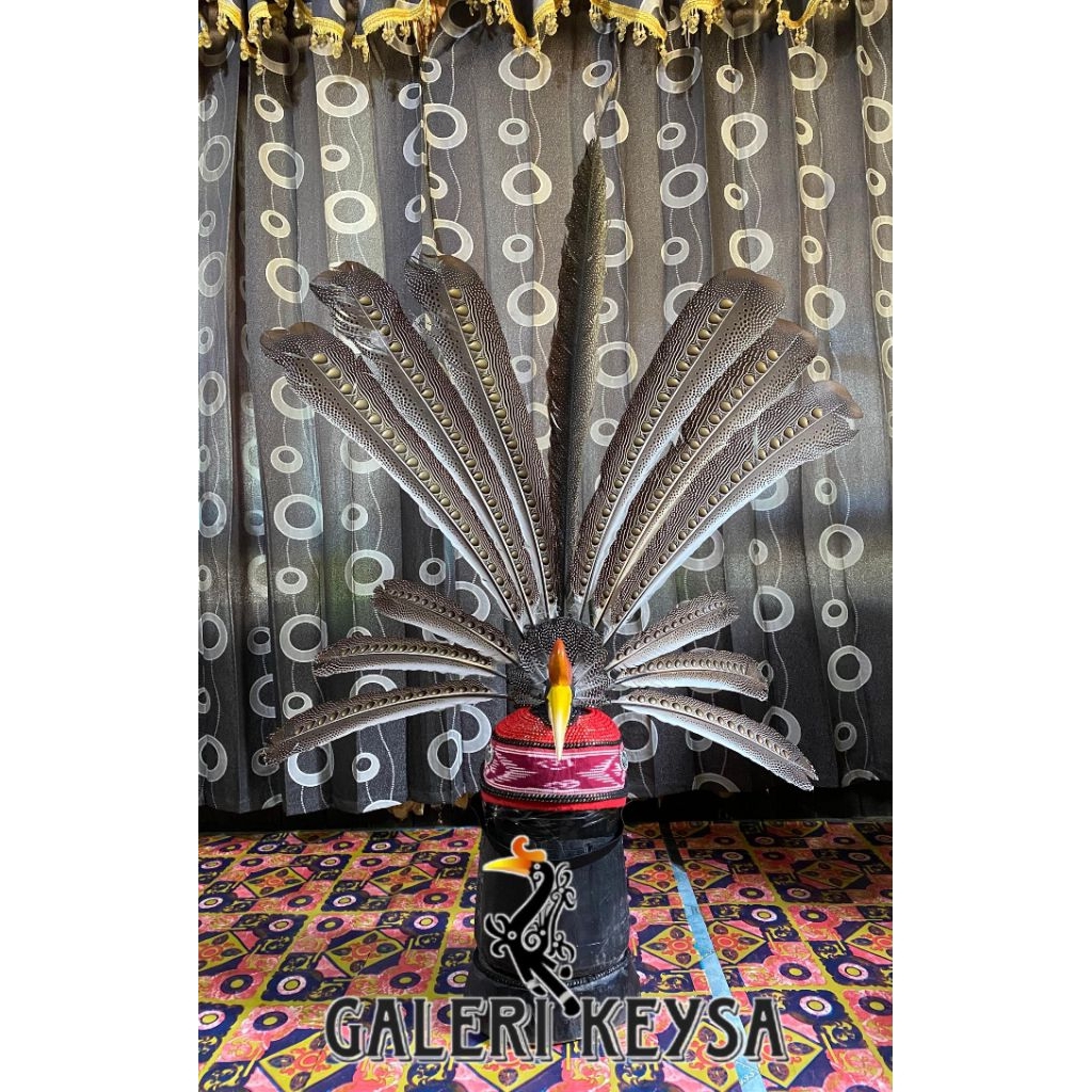 topi adat Dayak Kalimantan