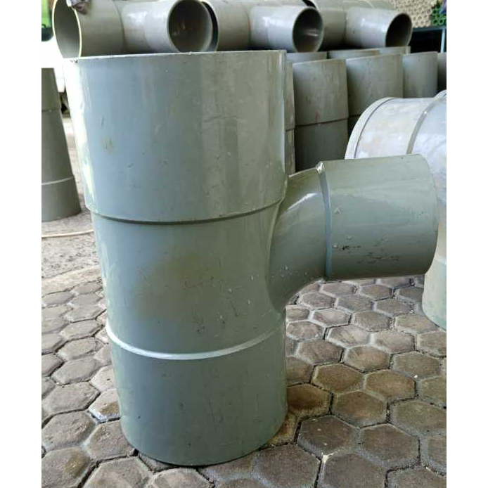 Large Radius Tee PVC 10'' x 6'' AW CM / Tee Way PVC 10'' x 6'' AW CM / Large Radius TEE PVC 10 inch 