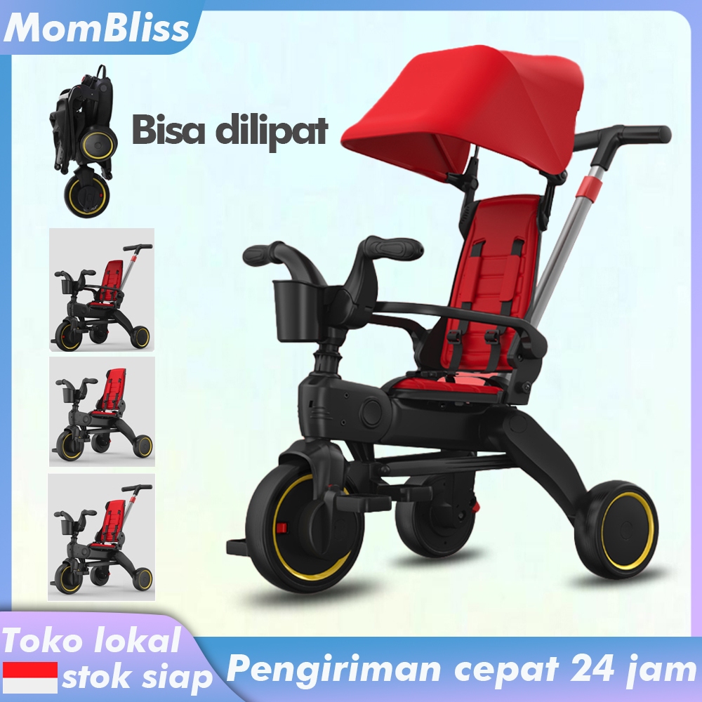 Sepeda Anak Roda 3 Sepeda Roda Tiga Tricycle Stroller Baby Sepeda Anak Lipat 1 Tahun