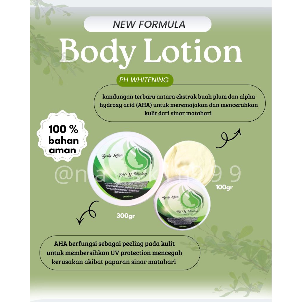 LOTION WHITENING VIRAL PUTIH // PH WHITENING SUPER+