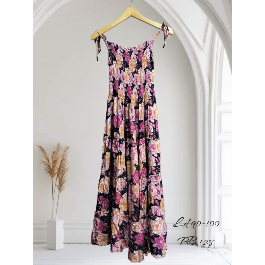 dress bunga tali satu