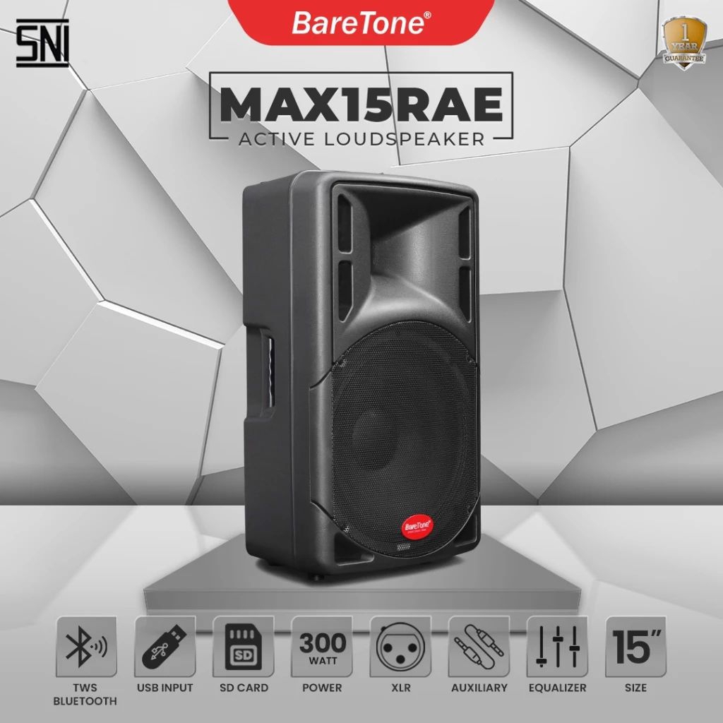 Speaker Active, Subwoofer BARETONE 15 inch
