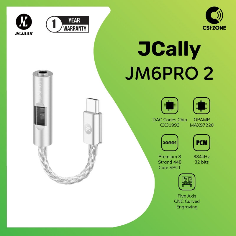 JCALLY JM6PRO2 / JM6PRO 2 CX31993 Portable Dongle Adapter USB DAC / AMP