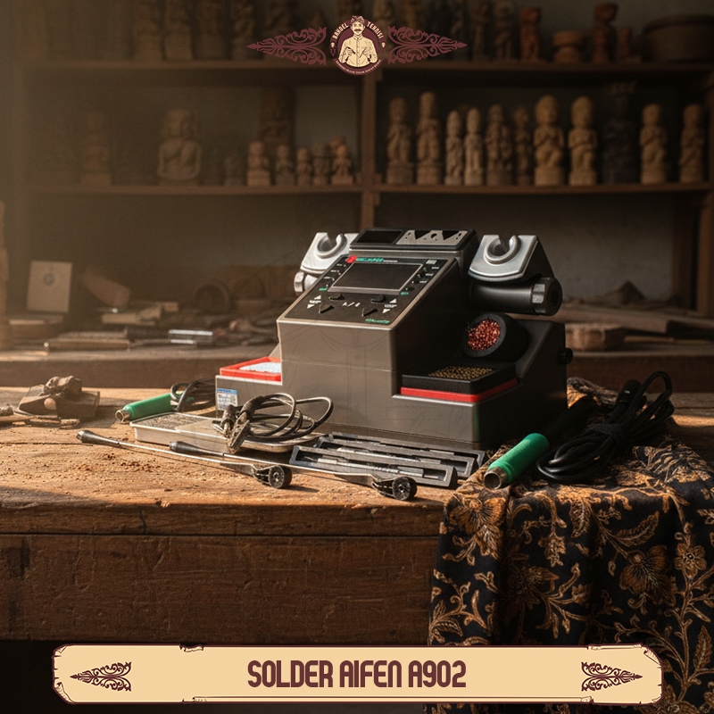 Solder Station Aifen A902 3 Gagang Solder ORI FREE 3 Mata Solder C210 / FREE 3 Mata Solder C115 / FR