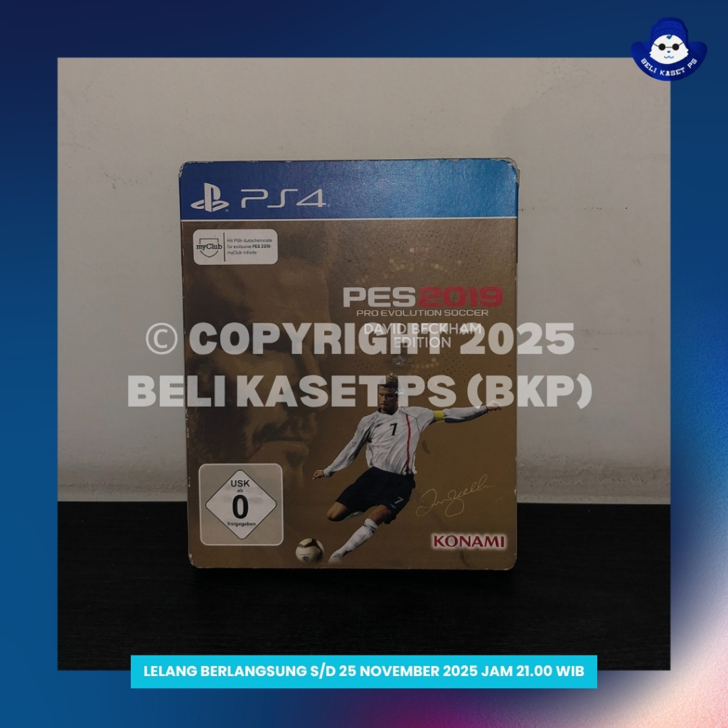 PES 2019 DAVID BECKHAM EDITION PS4 (VERY RARE - COLLECTOR'S EDITION) | Beli Kaset PS (BKP)