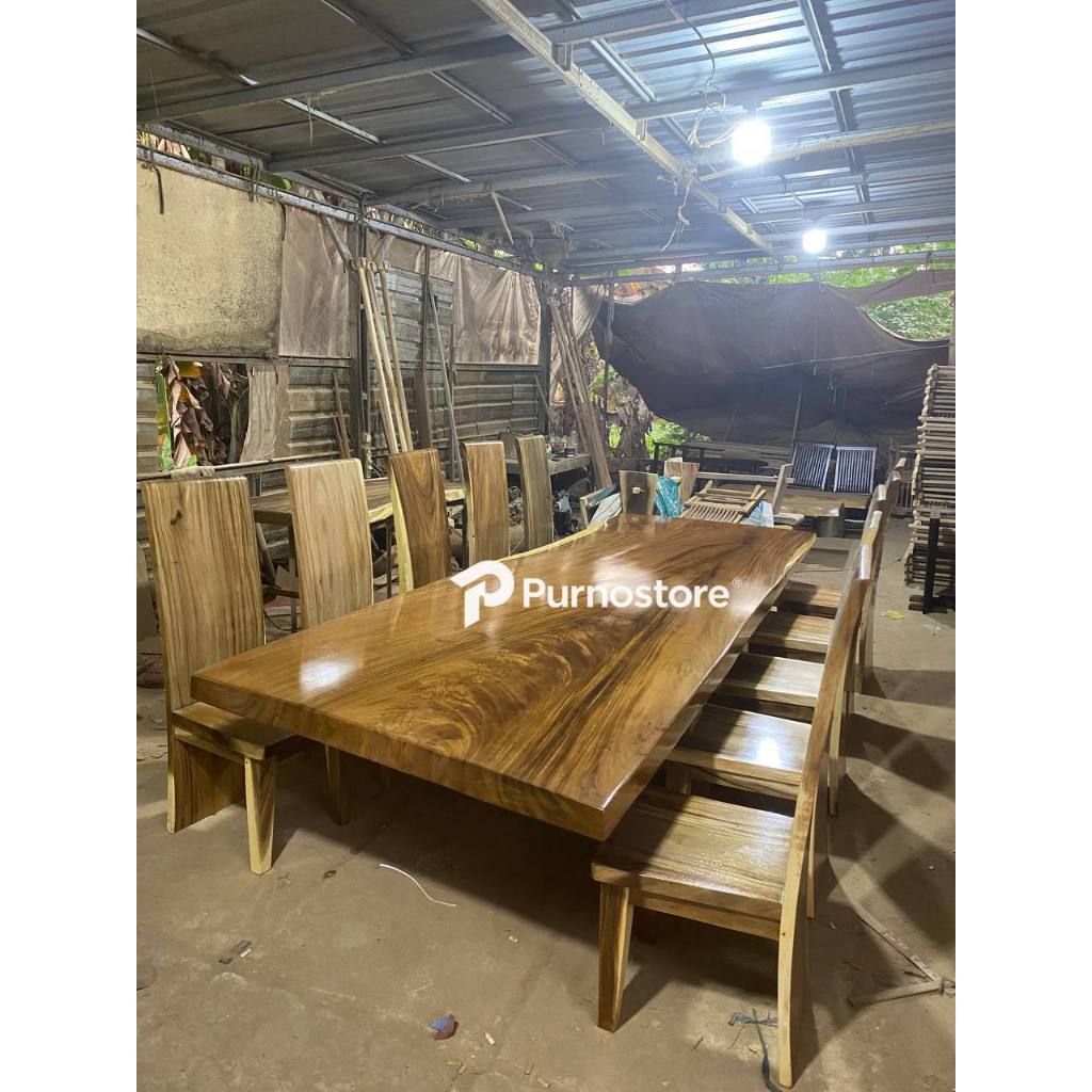 Meja Makan Trembesi | Meja Rapat Trembesi | Meeting Table | Meja Trembesi Panjang