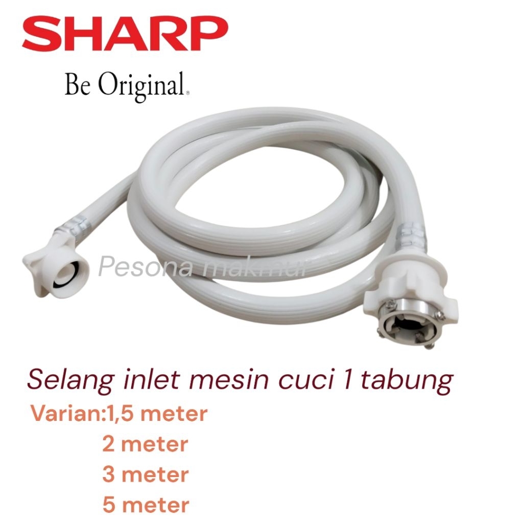 Selang water inlet sharp mesin cuci 1 tabung selang isi air mesin cuci