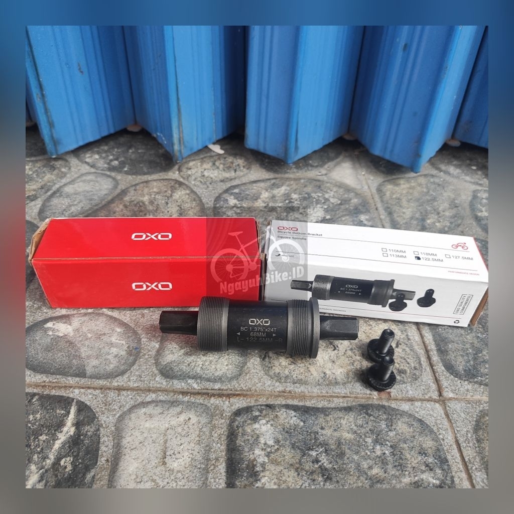 As Tengah BB Bottom Bracket Bearing Kotak OXO 110 / 113 / 118 / 122.5 Sepeda Gunung Lipat MTB Mini M